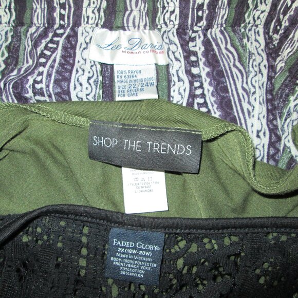 Lee David Striped Pants, Black Faded Glory Lacy Top & Fringe Shop Trends Vest - Picture 13 of 13